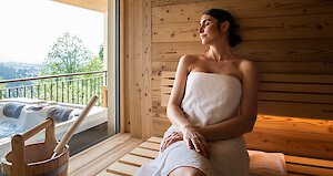 Sauna im Burghotel Sterr, Bayern
